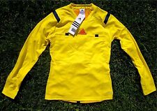 Damen Women Schiedsrichter Trikot Gelb Langarm Adidas Größe XS-XL  NEU Referee