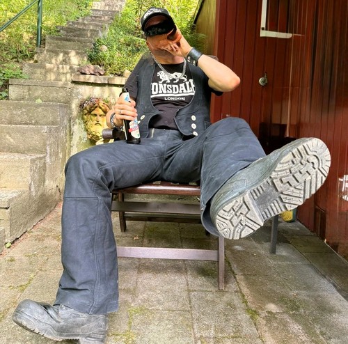 Schwere schnittschutzstiefel - schnittschutzstiefel, /