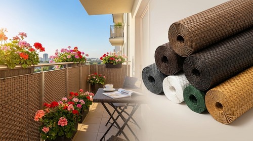 Rattan balkonverkleidung - pe-rattan,