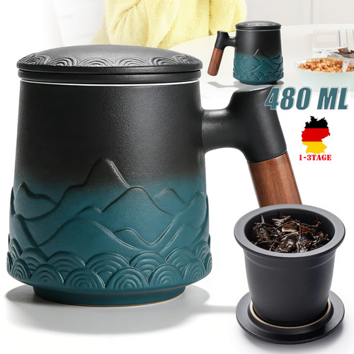 Teetasse mit sieb und - mit,
