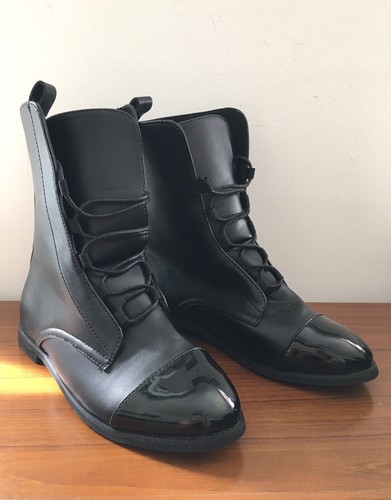 Vintage leder stiefel - leder,