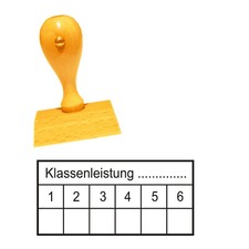 Klassenleistung Lehrerstempel