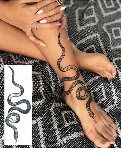 Temporäres tattoo schlange - temporäres,