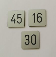 Ziffernschilder / Bezeichnungsschilder für Schließfachschrank, Wertfachschrank