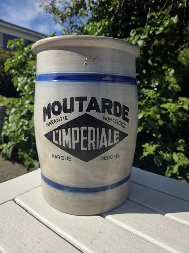 Liter senftopf steingut - ,