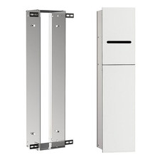 WC Modul emco asis 2.0 Unterputz Tür links Höhe 811mm optiwhite Wandcontainer