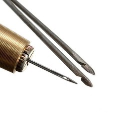 Nähahle Set für Leder, Stoff, Segel & Zelt | Reparaturwerkzeug mit 2 Nadeln