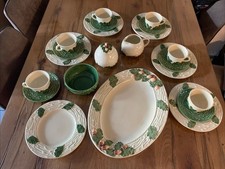 Bordallo Pinheiro Oak Leaf & Acorn Kaffeeservice für 6 Personen grün creme