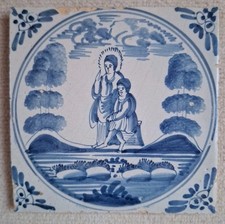 Antike Delft Bibelfliese