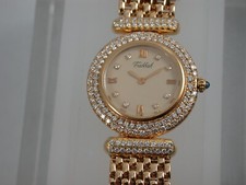 feine Saga de Tabbah  Damenuhr mit Brillanten Gold 750