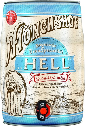 Mönchshof hell bier 5 - hell, liter