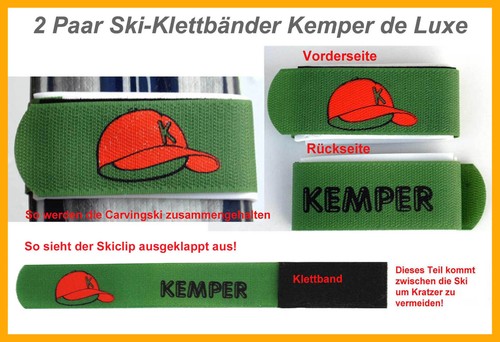 Paar ski klettbänder - 2, ski-klettbÄnder
