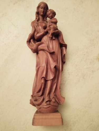 Holzfigur mutter gottes - holzfigur,
