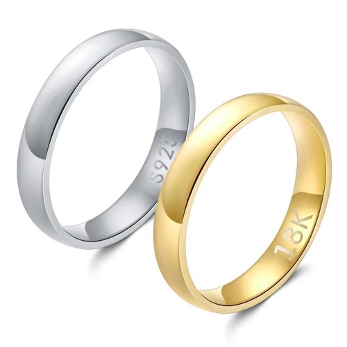 Vergoldeter ring edelstahl - vergoldeter,