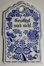 Sehr Altes Porzellan Schild
