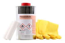 Fliesendicht Transparent Versiegelung Fliesen Balkon dicht farblos Terrasse 1kg