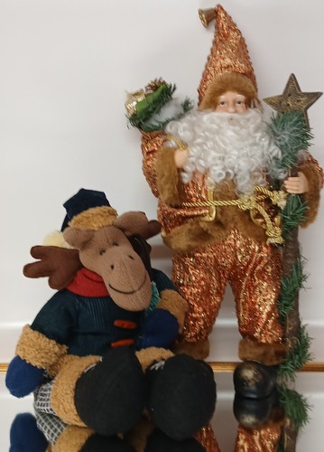 Vintage große weihnachtsmann - vintage,