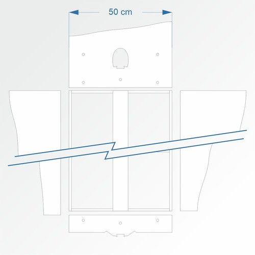 Modulbausatz gerade 90cm - , fremo