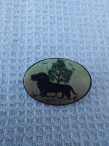 Vintage brosche dackel - vintage,