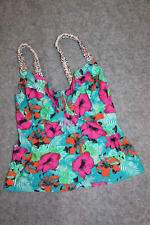 TANKINI OBERTEIL TOP GRÖSSE 36 (70G) BUNT GEMUSTERT MIT BÜGEL BODYFLIRT