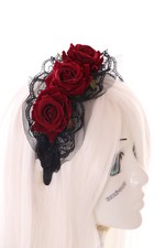 C-41-1 Rot Rosen Haarreif