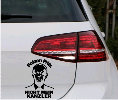 Nicht mein kanzler - kanzler, aufkleber