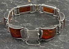 Fischland Bernstein Armband 835 Silber (AT 717)