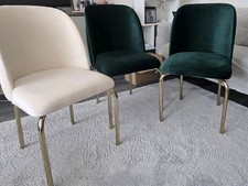 Marke İstikbal,  Tisch  Mamor Obtik Goldene Beine, 6 Stühle, Nur 2 Mal Benuzt.