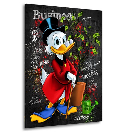 Leinwandbild dagobert duck pop - duck,