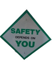 Vintage Metal Sign Safety