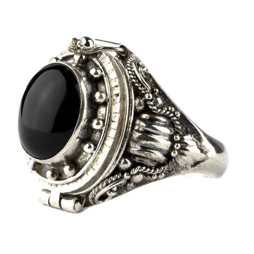 Gothic silber giftring - silber, mit