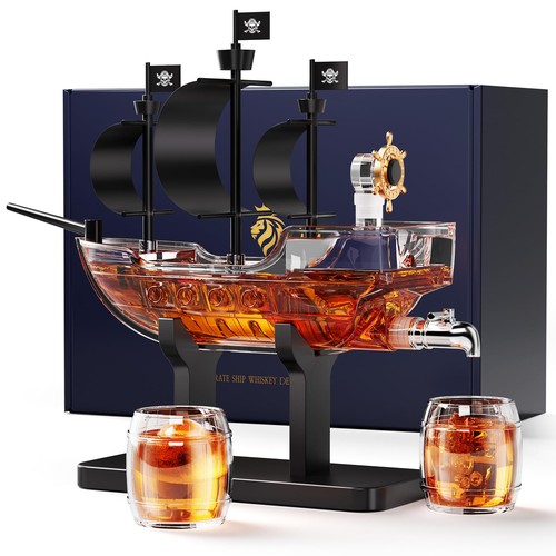Piratenschiff whisky dekanter - piratenschiff,