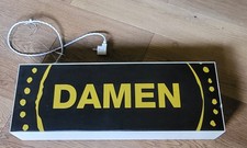 Leuchtkasten mit LED Beleuchtung 70 cm Doppelseitige Aufschrift Damen 