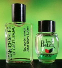 2x Vintage After Shave Jean-Charles de Castelbajac & Henry M. Betrix , Miniatur