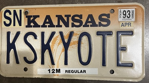 Kansas autokennzeichen license - kansas,