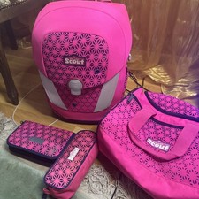 SCOUT Schulranzen-Set - Pink Daisy, 4-Teilig