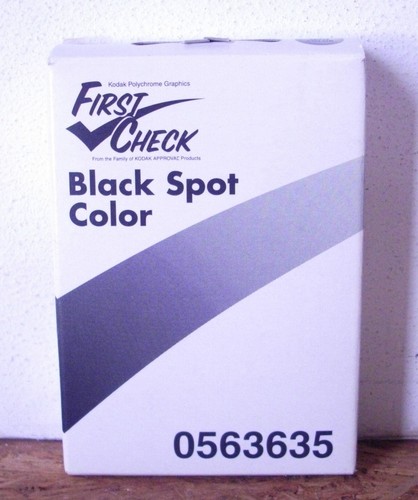 Kodak first check black spot - first,