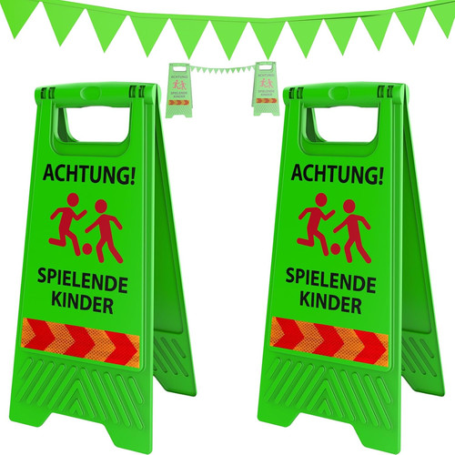 Achtung kinder schild set - set, 2