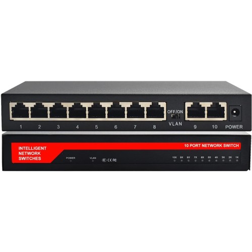 Lan switch port gigabit - 10,