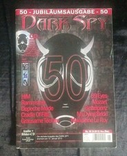 DARK  SPY  2012-6  NO. 50  JUBILÄUMSAUSGABE  BACK - COVER  ARANAE  PEEL  &  CD