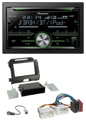 Pioneer bluetooth mp3 dab 2din - dab,