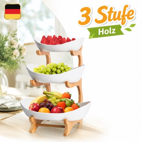Obst etagere mit - obst,