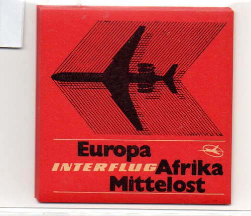 Interflug kofferaufkleber - interflug,