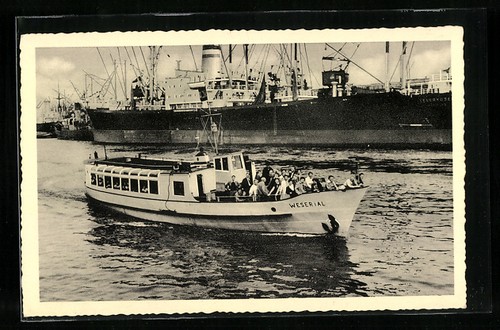 Dampfschiff weserial fährt - dampfschiff,