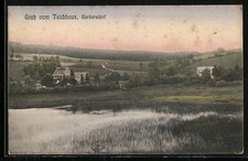 Ansichtskarte Burkersdorf /Erzgebirge, Gasthof Teichhaus 1912 