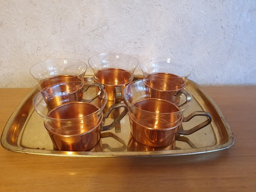 Teeservice kupfer mit - kupfer,