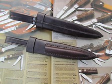 Matrosen bzw.Bootsmanns Messerscheide mit Vortasche für Schärfstab bzw. ,Pfriem.