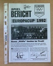 16.September 1992 FC Wacker Innsbruck - AS Roma Italien Uefa Cup