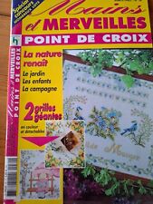 Franz. Kreuzstich: Mustertücher, Katzen-Uhr, Hunde, Baby etc