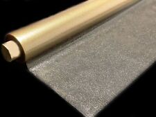 PVC Klarsichtfolie Glitter gold Weihnachten • Länge & Breite wählbar • 